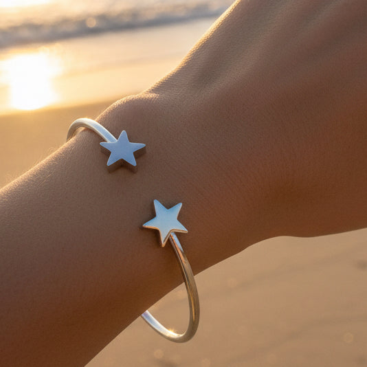 Bracelet étoile acier inoxydable