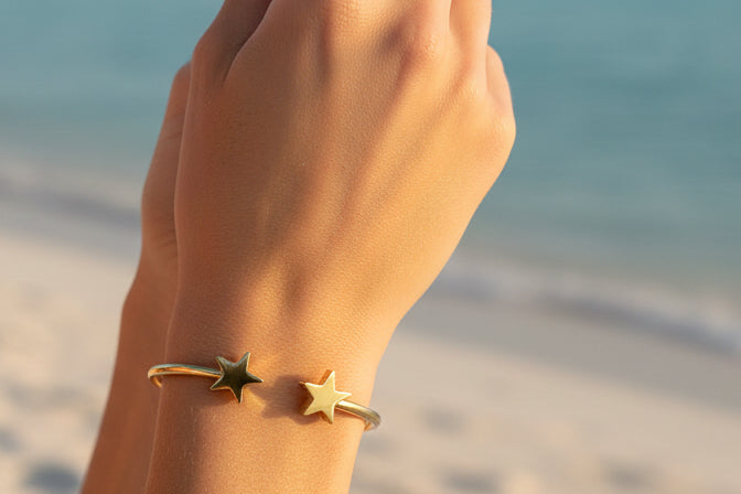 Bracelet étoile acier inoxydable