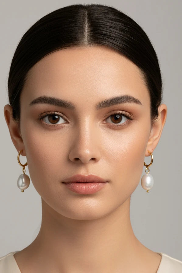 Boucles d'oreilles perles naturelles