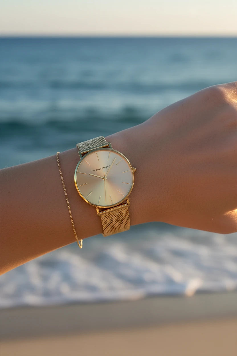 Montre Hannah Martin rose gold 36mm