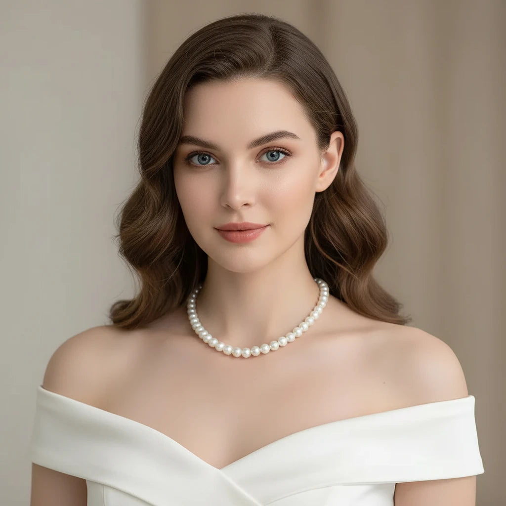 Collier en perle élégant