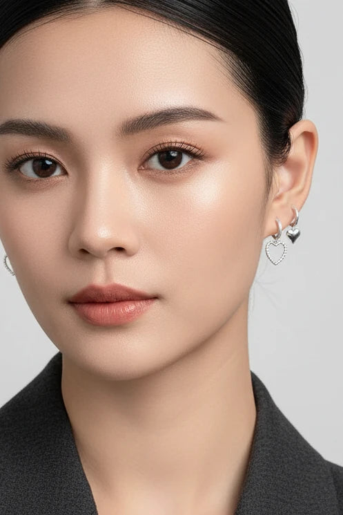 Boucle d'oreille étoile strass