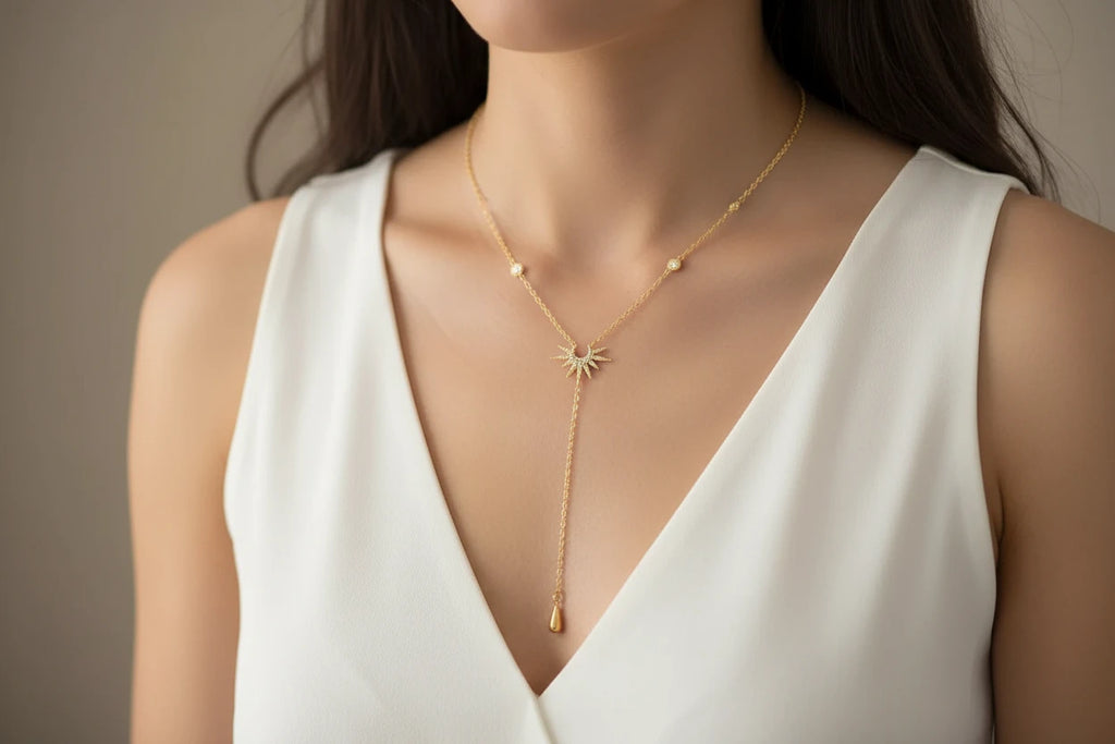Collier pendant sautoir acier inoxydable