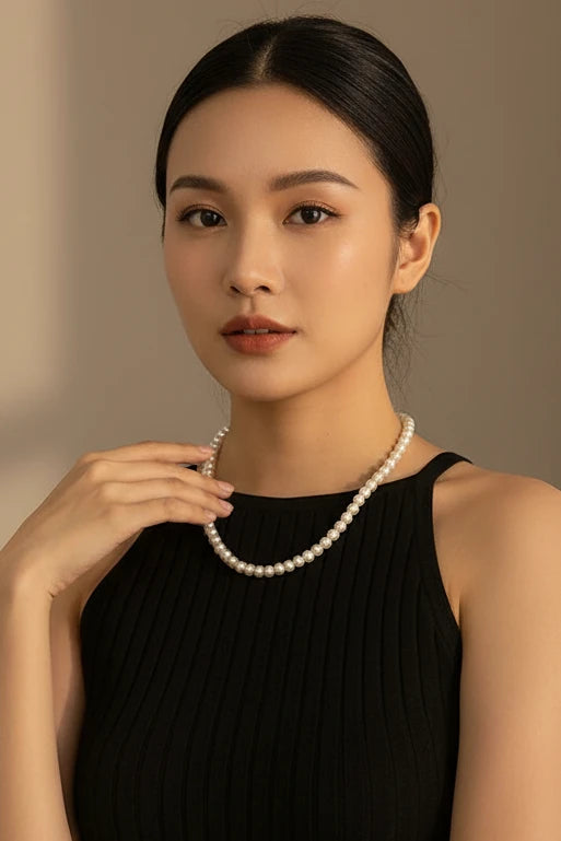Collier en perle élégant