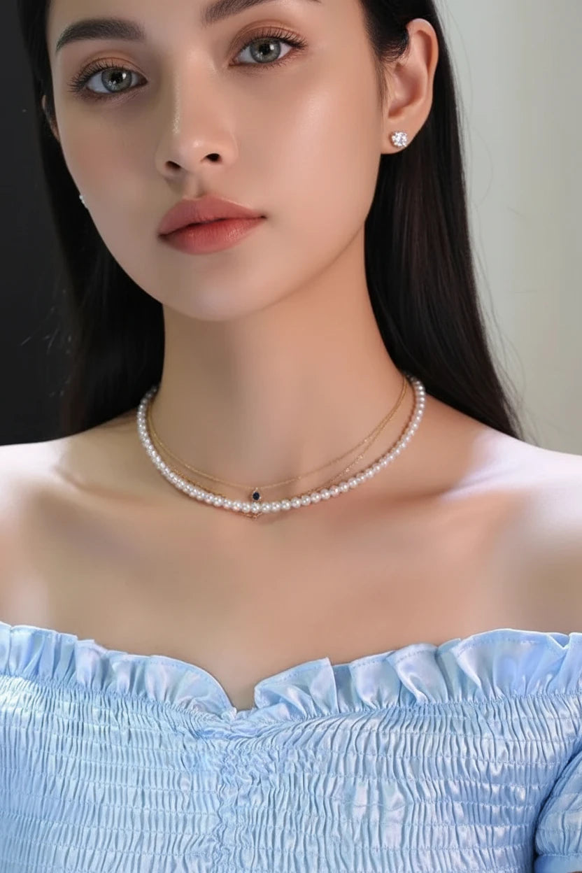 Collier en perle élégant