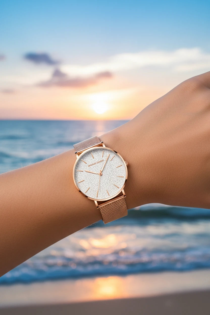 Montre Hannah Martin rose gold 36mm