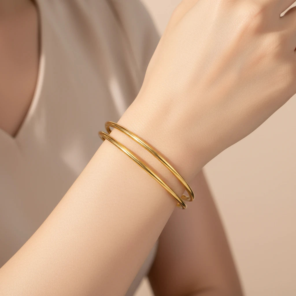 Bracelet doré ou argenté ajustable