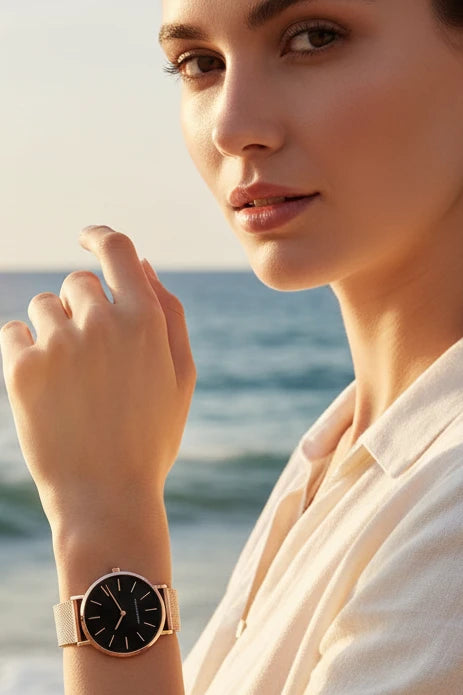 Montre Hannah Martin rose gold 36mm