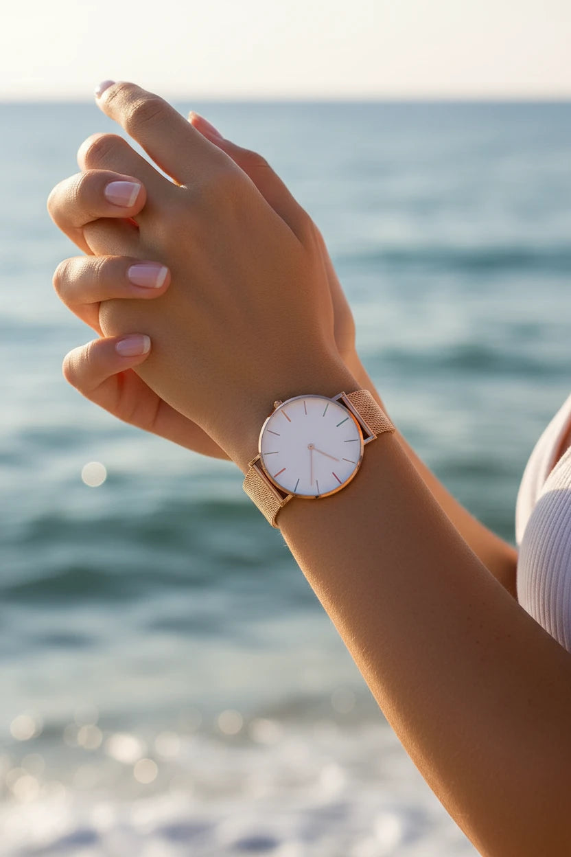 Montre Hannah Martin rose gold 36mm