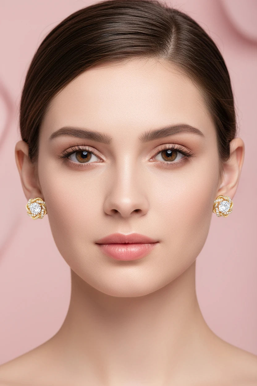 Boucle d’oreille strass