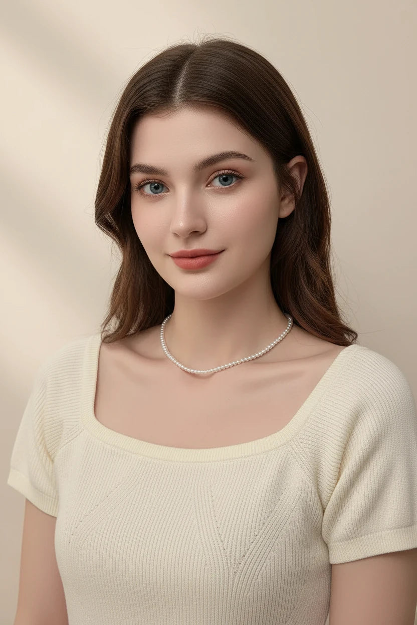 Collier en perle élégant