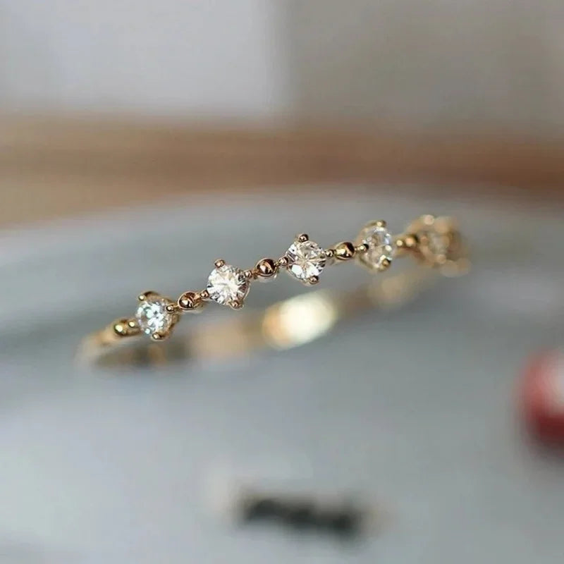 Bague strass élégante
