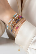Bracelets de chaîne en acier inoxydable pierre naturelle