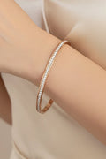 Bracelets en acier inoxydable strass brillant