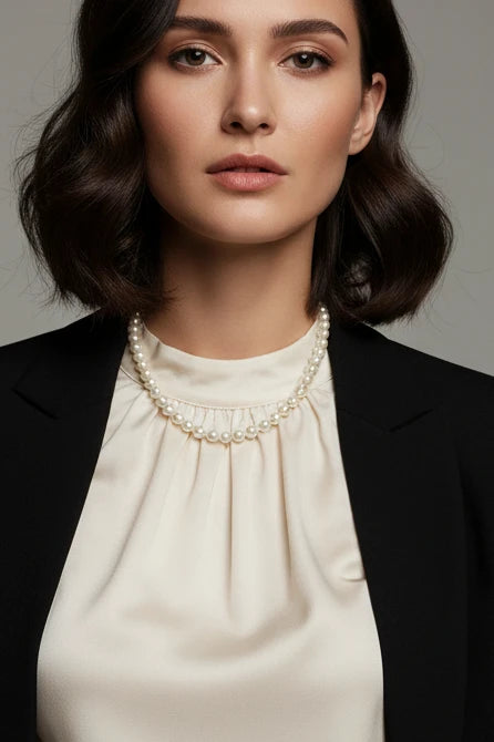 Collier en perle élégant
