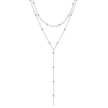 Collier double sautoir acier inoxydable