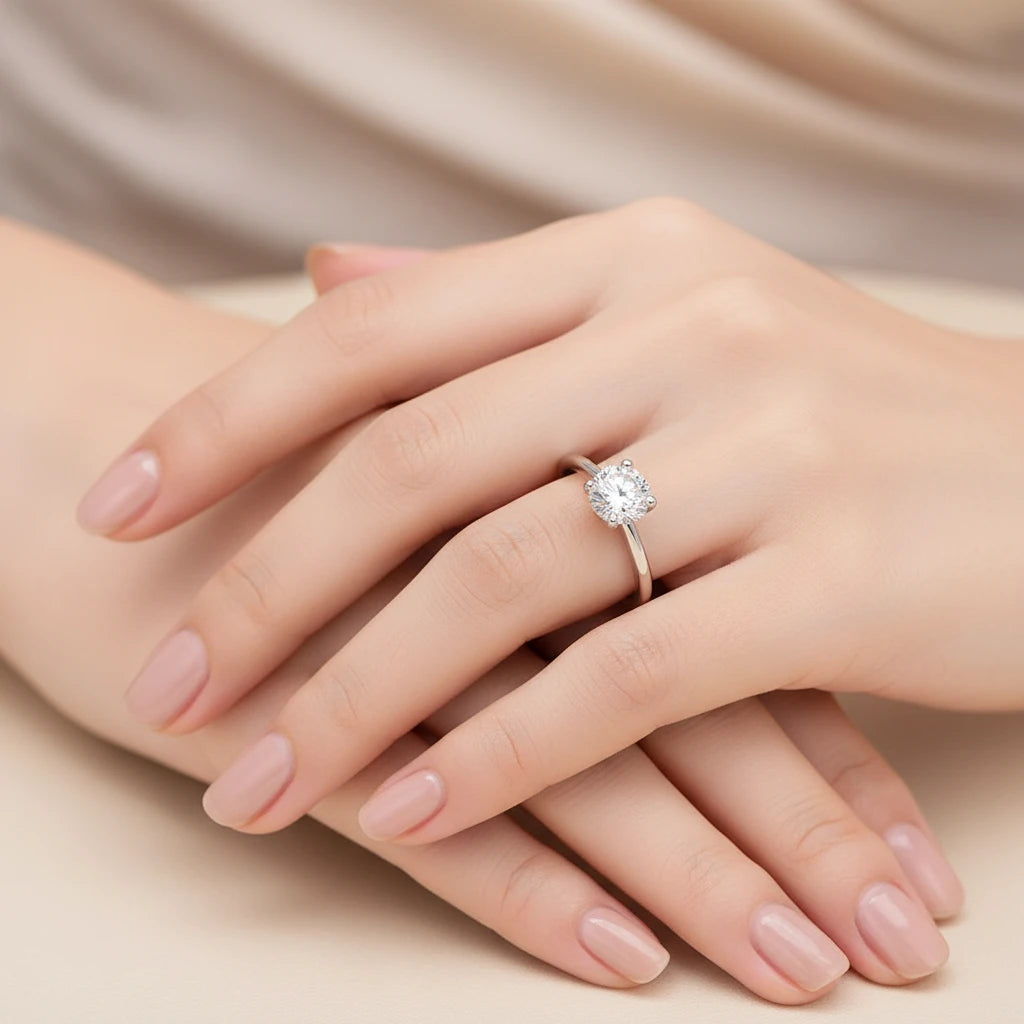 Bague strass élégante