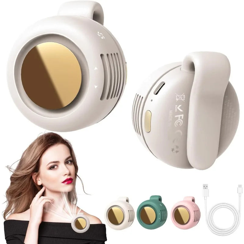 Ventilateur portable 100% silencieux 3 vitesses fonctionne avec une petite pile