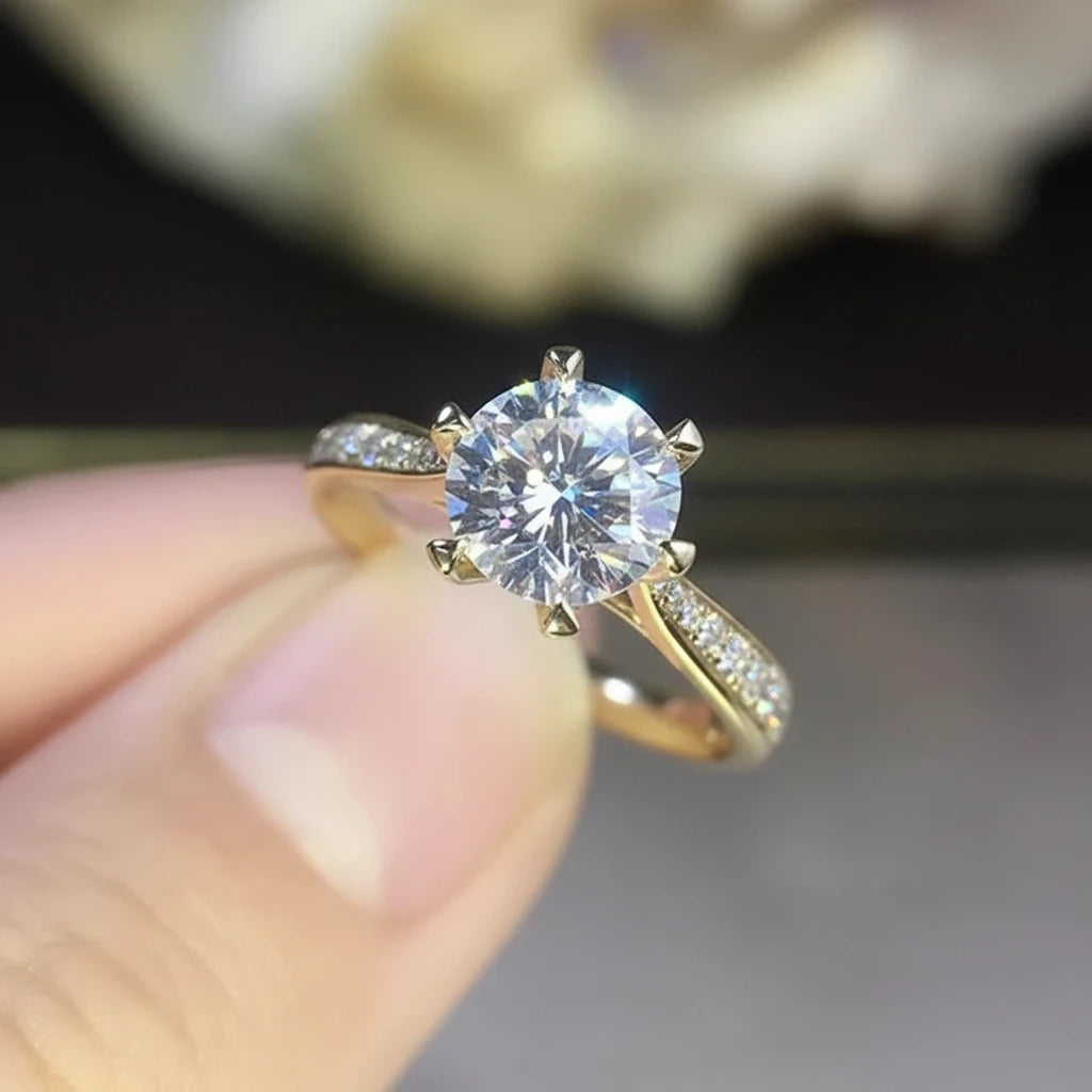 Bague strass élégante