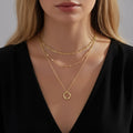 Collier triple étages en acier inoxydable