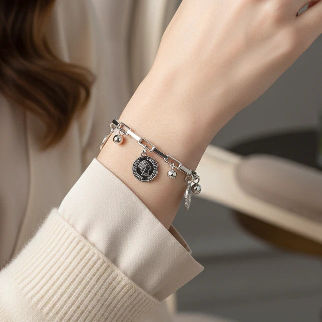 Bracelet chaîne trombone plaqué or 18K acier inoxydable