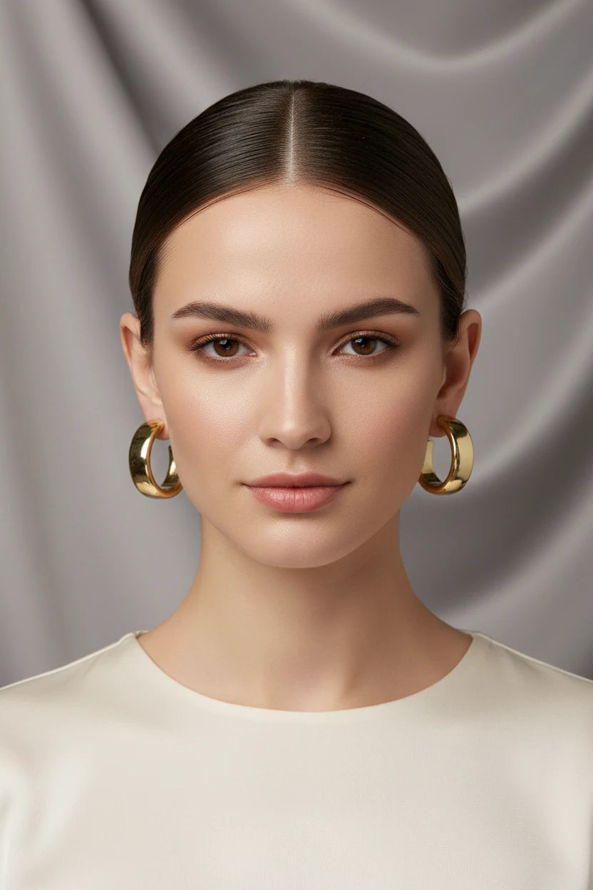 Boucle d'oreille étoile strass