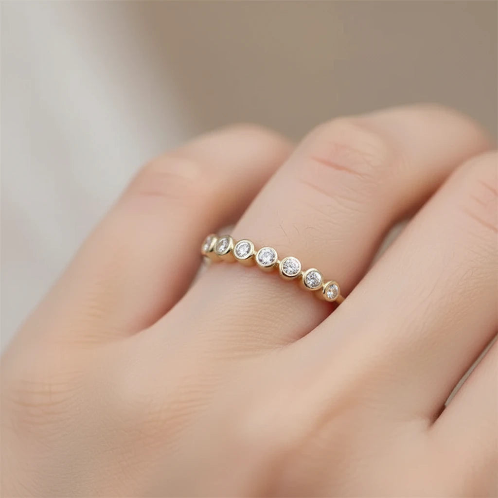Bague strass élégante