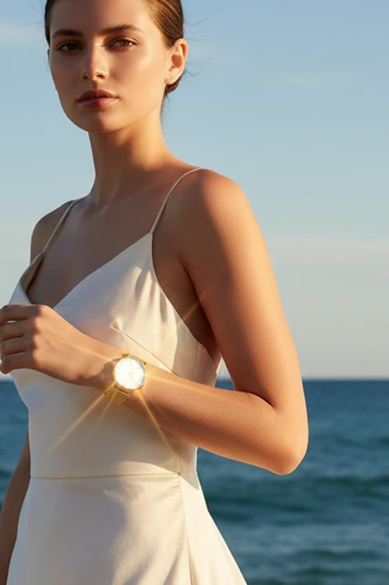 Montre Hannah Martin rose gold 36mm