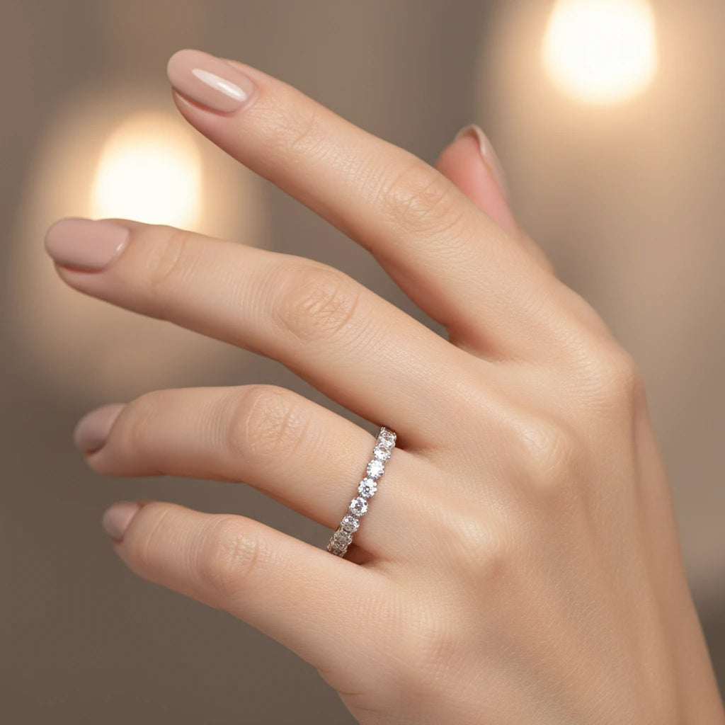 Bague strass élégante