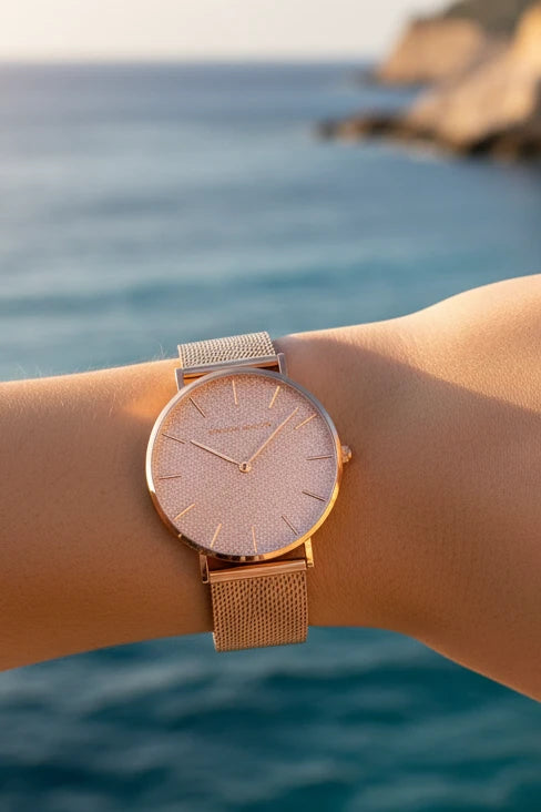 Montre Hannah Martin rose gold 36mm