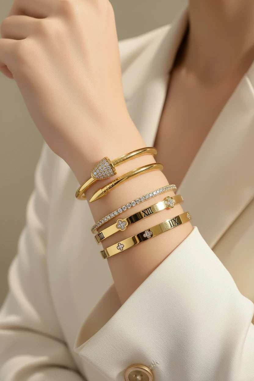 Bracelets strass empilables
