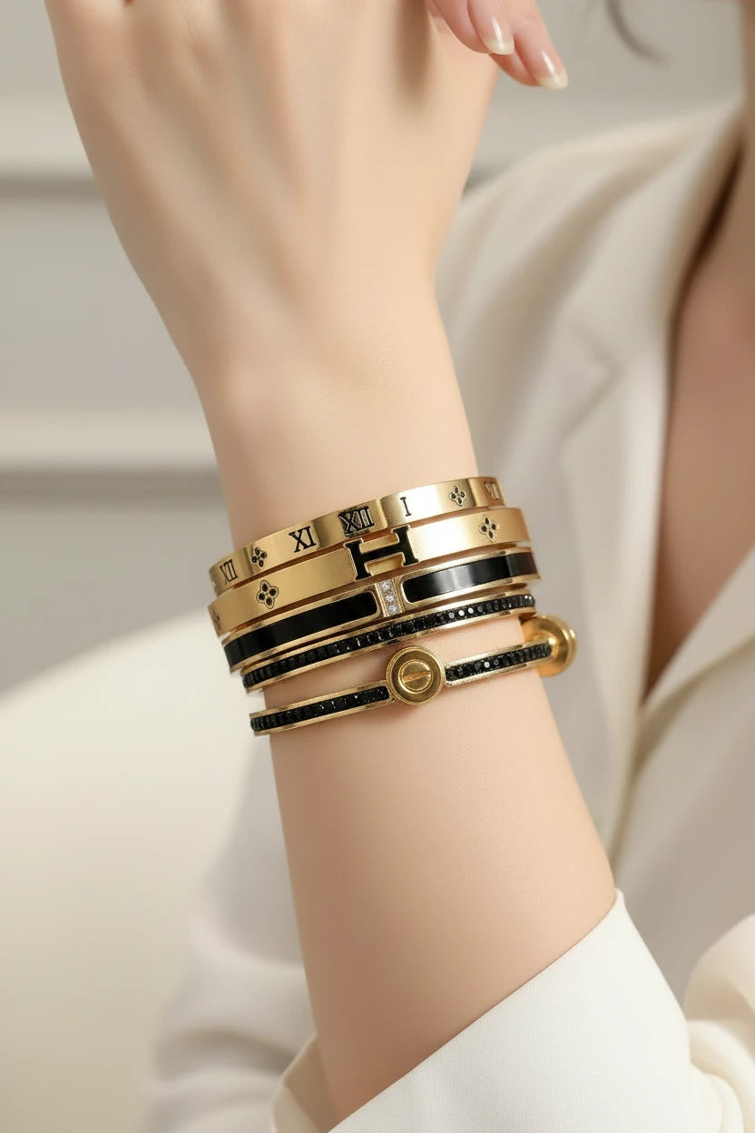 Bracelets strass empilables