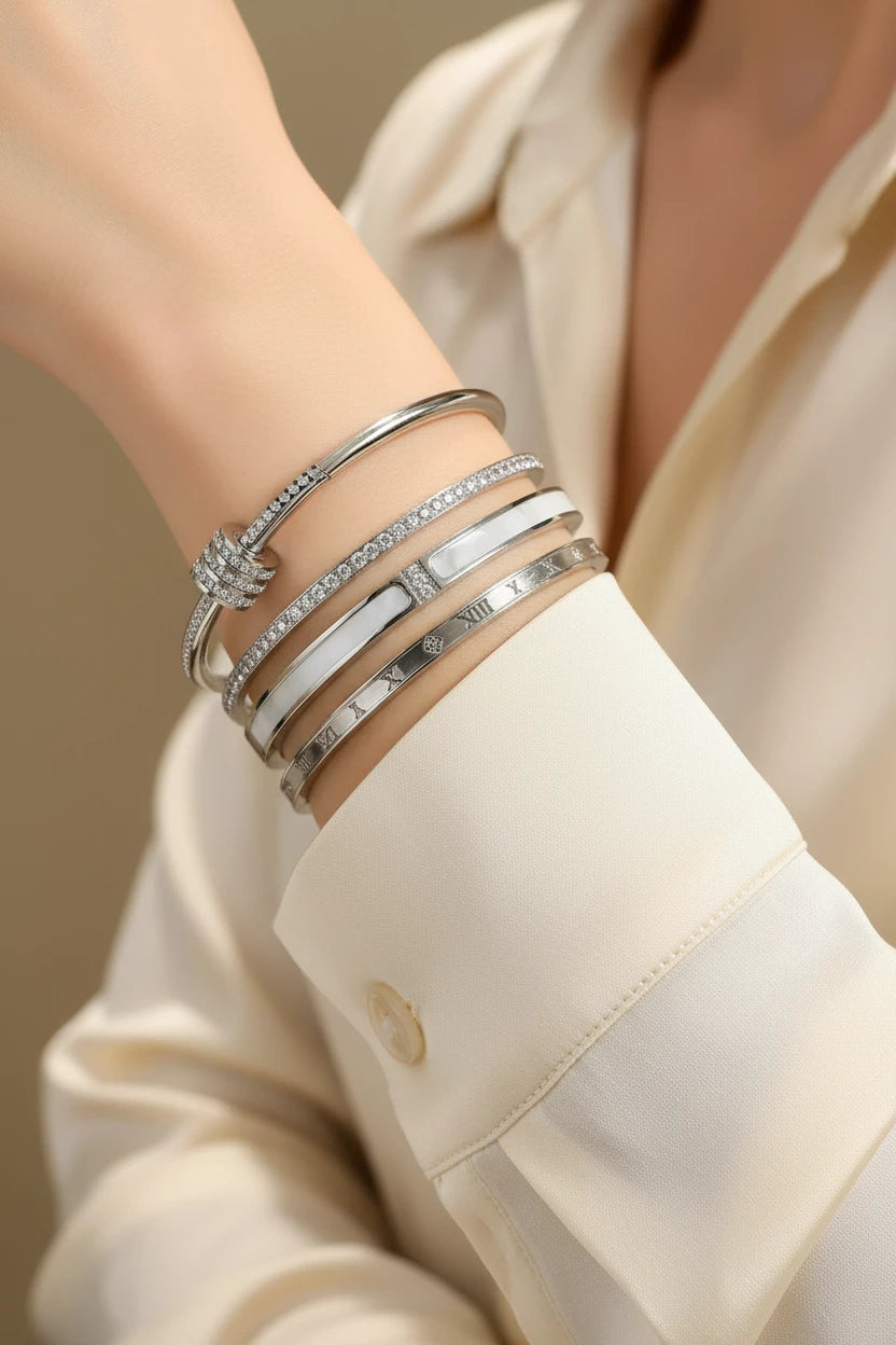 Bracelets strass empilables