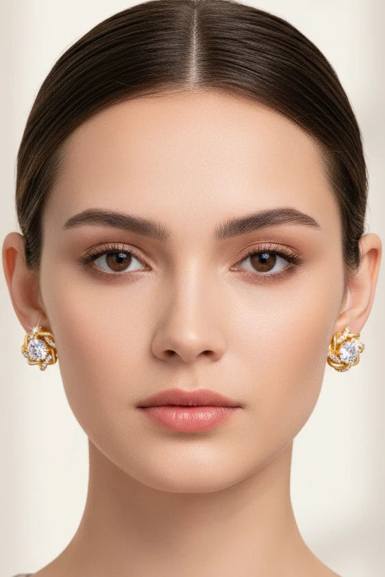 Boucle d’oreille strass