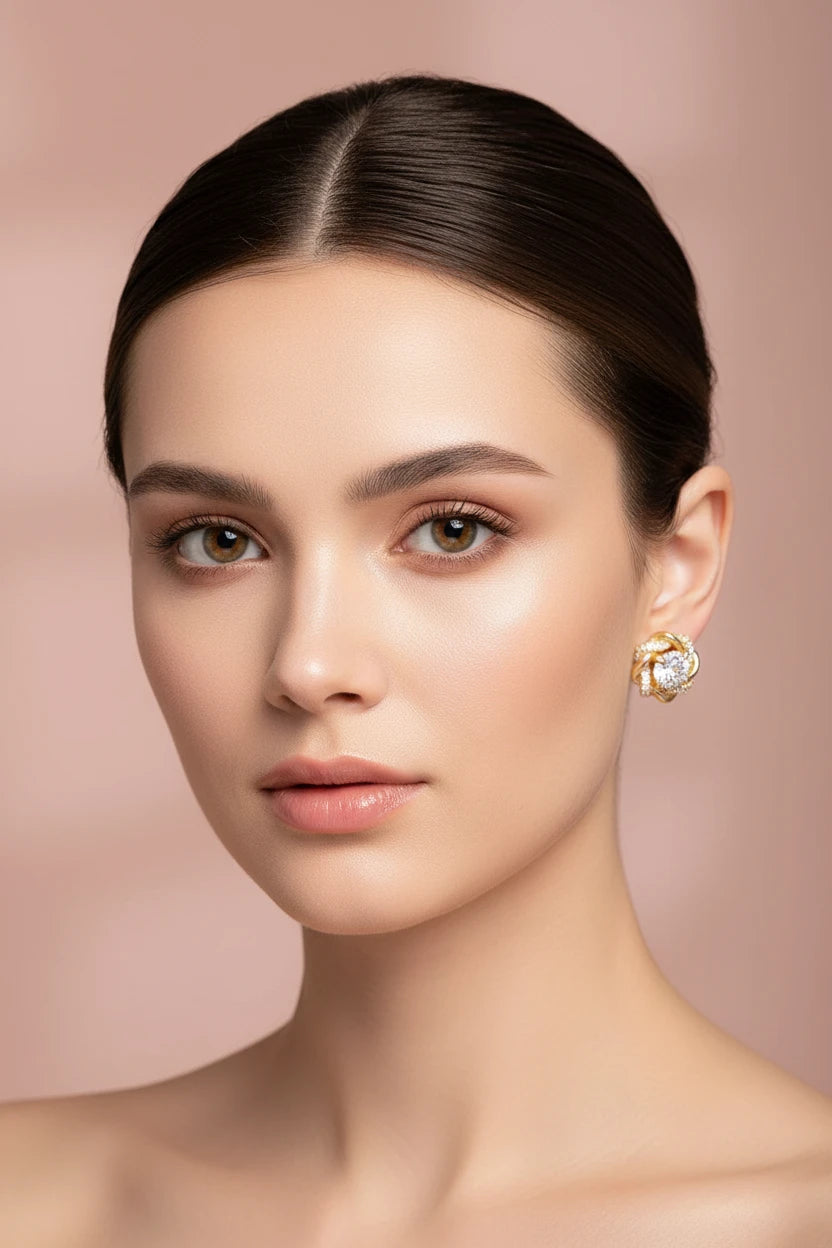 Boucle d’oreille strass