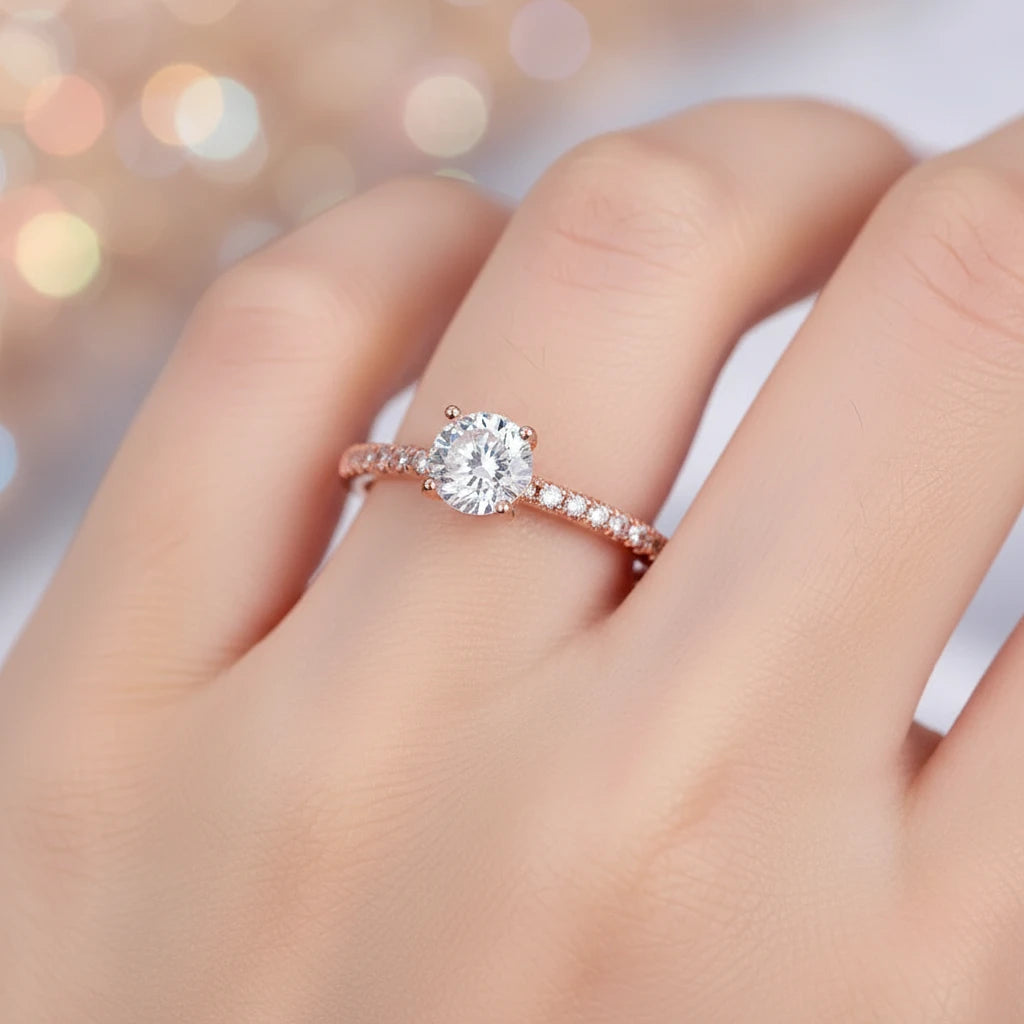 Bague strass élégante