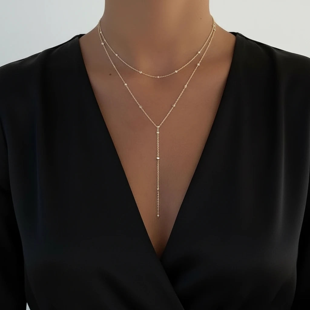 Collier pendant sautoir acier inoxydable