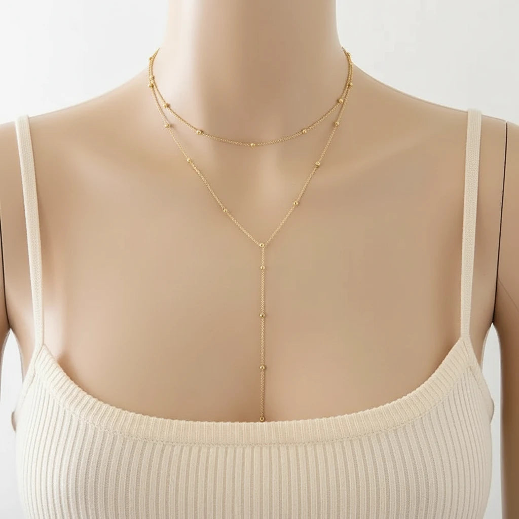 Collier pendant sautoir acier inoxydable